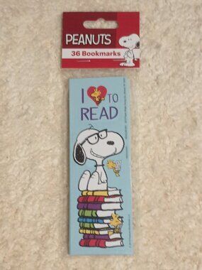 NWT ~ Peanuts® Snoopy "I Love To Read" Bookmarks - 36/Pkg